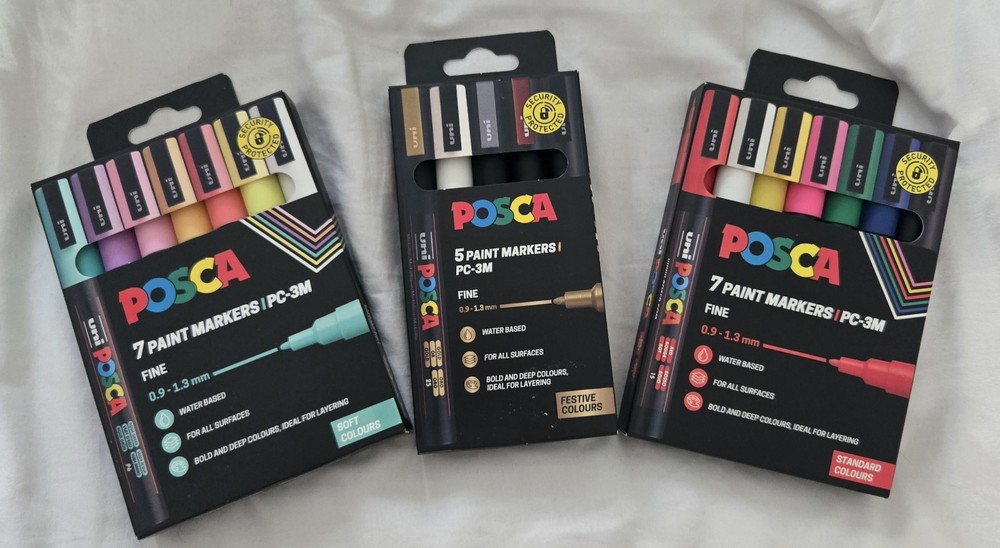 Posca Paint Markers For All Surfaces 2×7 pcs + 1×5 pcs New