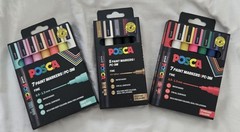 Posca Paint Markers For All Surfaces 2×7 pcs + 1×5 pcs New