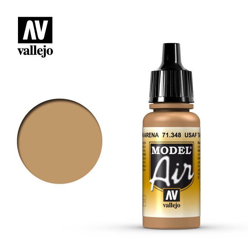 Vallejo 71348 Model Air USAF Tan Acrylic Paint 17ml – US