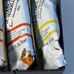 Vintage Grumbacher Oil Paint 1.25 fl oz Box Of 3 READ