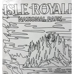 Pre-Drawn Canvas Paint Kit for Adults 8×10” 16-Piece National Parks Art Set New