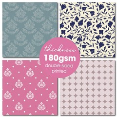 Desecraft Vintage Spring 12×12 in Double Sided Paper 12 x 12 inches, ivory