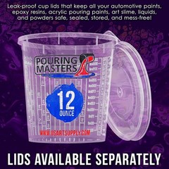 Pouring Masters 12 Ounce (350ml) Graduated Plastic Mixing Cups (Box of 20) – Pai