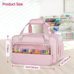 Marker Organizer Case for 216 Markers, Large Marker Storage Bag | Marker Bag wit