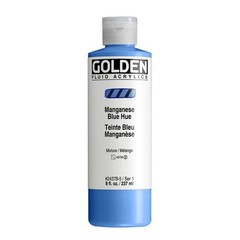 Fluid Acrylics Manganese Blue Hue 8 fl. oz. Bottle Professional Paint