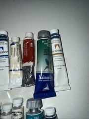 Cotman & Grumbacher water colours mix variety (28 tubs total)