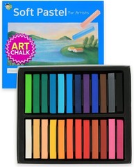 24 Assorted Colors Soft Chalk Pastels