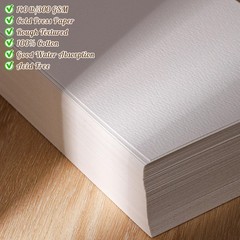 Watercolor Paper 120 Sheets 4 x 6 Inch 140 lb/300 GSM Cold Press White