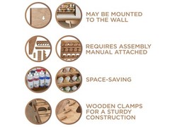 Plydolex Paint Rack Organizer with 72 Holes Suitable for Vallejo Paints – Wal…