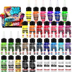 33 Colors Acrylic Airbrush Paint Set – Ready to Spray, Water-Based Kit for Model