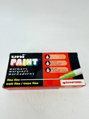 Vintage Uni Paint Fine Line Oil Base Paint Markers Sanford New Dusty Box
