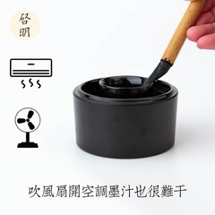 2.8 Inch Chinese Calligraphy Inkstone Lid Plastic Sumi Inkwell 10ml Tool