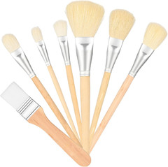 Mop Brush for Acrylic Painting, 7 PCS Assorted Size Paint Brushes for Acrylic Pa