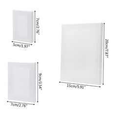1pk White Cotton Stretched Art Canvases Canvas Painting Acrylic Oil