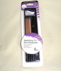 Daler Rowney 8 Piece Sketching Tin, Art Pencils 5011386092072 NEW