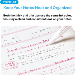 KOKUYO Campus Dual Tip Highlighter Marking Pens 5 Colors Fine Writing Japan