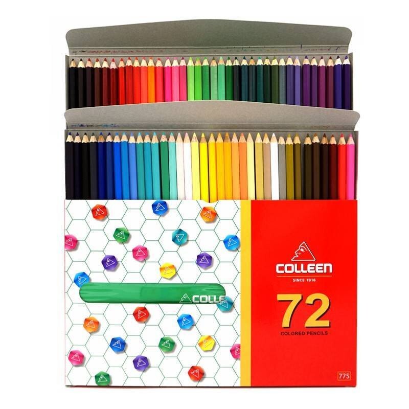 Colleen Colored Pencils 72 Colors Single Head Drawing Coloring Art Painting