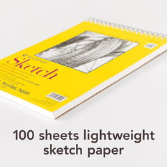 300 Series Sketch Pad, 5.5X8.5 Inch, 100 Sheets, Side Wire – Artist Sketchbook f