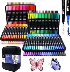 Water Resistant Markers – 168 Colors for Art Projects