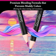 Multicolor 72-Count Soft Core Pencils – Perfect for Blending, Shading & Crafting