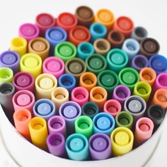 60 PCS Dual Tip Marker Pens Fineliner Watercolor Brush Art Sketch Drawing