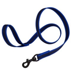 Rubber Infused Nylon Leash W3/4″ x L 6′ Blue