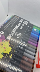 Colouring Pens Stationary felt tips 36 Dual Tip craft brush markers colourful