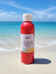 RichArt Acryology Premium Acrylic Paint Red 6 fl oz 177 ml