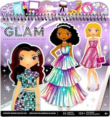 Creative Drawing Kit for Girls: Glam Fashion Sketch Pad with Stencils & Stickers