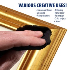 AMACO Rub n Buff Wax Metallic Finish 9 Color Kit – Antique Gold European…