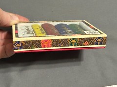 Set of 5 vtg Japan China DRAGON Calligraphy drawing INK STICKS New in box 1960s