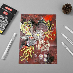 White Gel Pens 0.6mm Fine Point Opaque White Archival Ink Pen for Art Coloring
