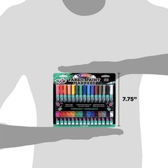 15 Pack Rainbow Fabric Paint Markers, 33701, Permanent, Wood, Rocks, Clothes