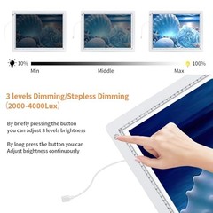A4 Light Pad for Diamond Art kit for Adults,Ultra Thin A4 With Stand (White)