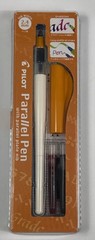 Pilot Parallel Calligraphy Fountain Pen Medium 2.4mm Black & Red Ink New