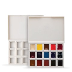 DANIEL SMITH Hand Poured Watercolor, Half Pans, Ultimate Mixing Accessory