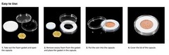 100PCS 30mm Silver Gold Coin Cases Capsules Holder Clear Plastic Round Storage