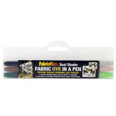 FabricMate Dual Shader Fabric Dye Pen Set Earth Series NFP223E Made in Japan