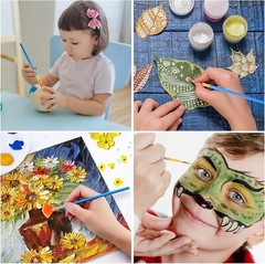 Multifunctional 240-Piece Brush Set – For Oil, Watercolor, and Acrylic Painting