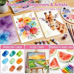 Watercolor Paper 140lb/300GSM 5 x 7 Inch for Art Drawing Wedding Cards