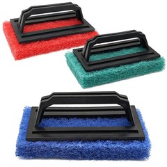 3 Pcs Screen Printing Scrub Pad,Screen Print Ink Brush with Blue
