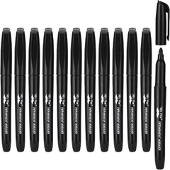 Versatile 12 Pack of Fine Tip Permanent Markers – Perfect for Art and Crafting