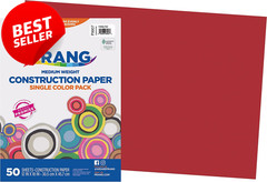 Holiday Red Construction Paper 12×18 50 Sheets – US