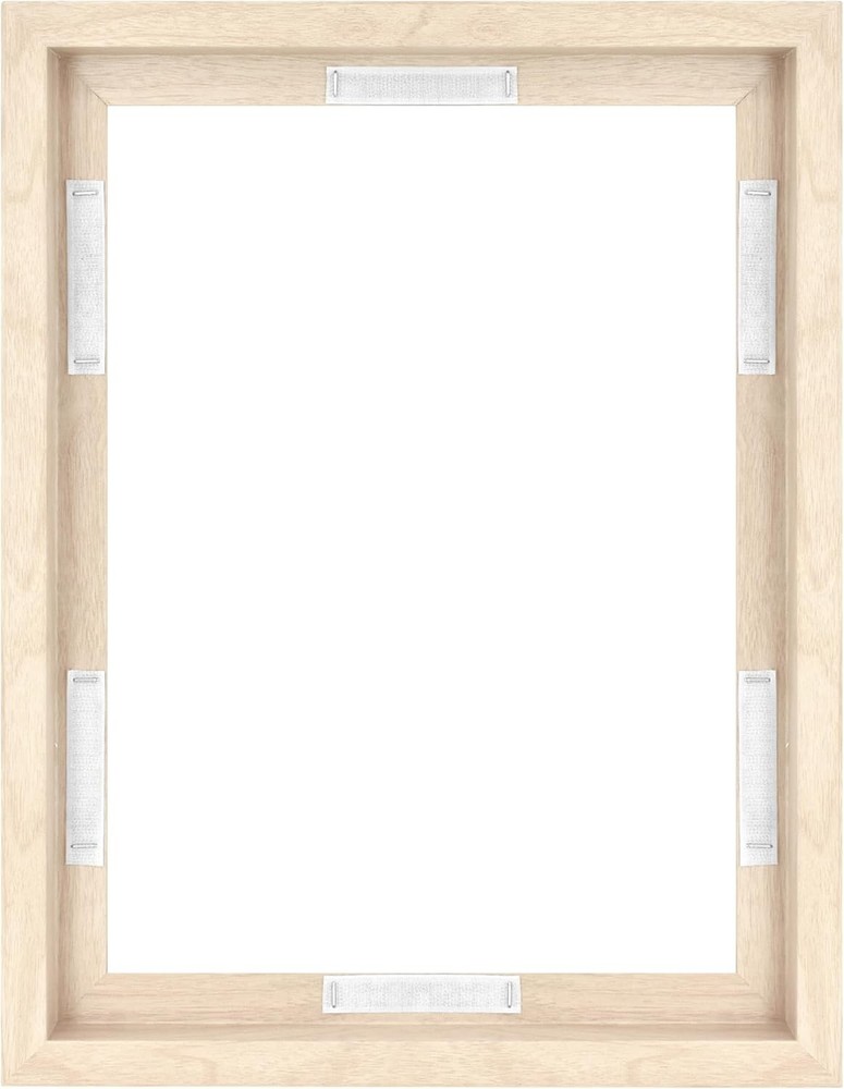 Canvas Float Frames 8×10 Frame, Natural Woodgrain for Finished Canvases Vertical
