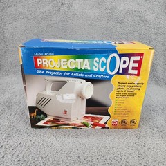 PROJECTA SCOPE PJ768 White Apco Enlargement Tracer Art Projector with Box