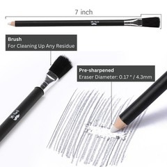 Mr. Pen- Art Eraser Set, 12Pcs, Pencil Eraser, Artist White
