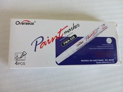 4 Oil Based Black PAINT MARKER PENS Fine Point permanent Marking,PMA-520 Sealed