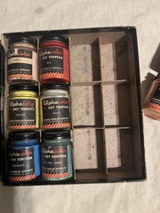Weber Costello RARE Alphacolor Dry Tempera 12 Glass Jar Box Set Vintage 1960s