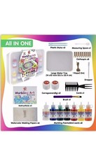 TBC The Best Crafts Marbling Paint Kit,8 X 1.8 fl.oz/53 ml Marbling Paint Art Ki