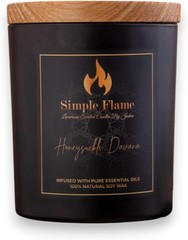 Honeysuckle Davana Luxurious Scented Jar Candle | 13 oz – 3.8-Inch Black